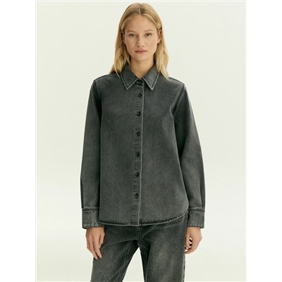 Рубашка из денима, B3212/vanel