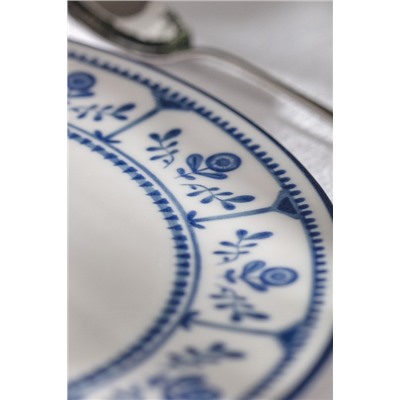 Rêve Bleu Celeste Servis Tabağı - 25 cm - Mavi/Beyaz