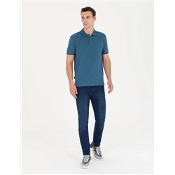 İndigo Slim Fit Polo Yaka Basic Tişört