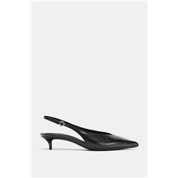 KITTEN-HEEL SLINGBACK SHOES