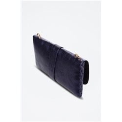 Bandolera de nobuk - Azul marino - Firenze Artegiani