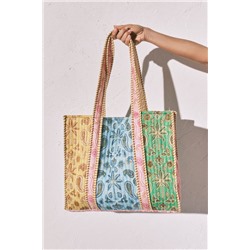 Bolso grande estampado multicolor