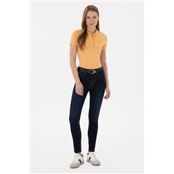 Kadın Koyu Mavi Skinny Fit Jean Pantolon
