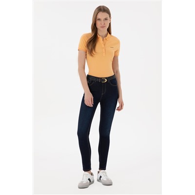 Kadın Koyu Mavi Skinny Fit Jean Pantolon