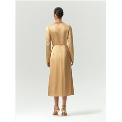 Платье макси из вискозы с поясом, PL1704/yazoo