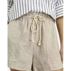 Повседневные шорты из чистого льна