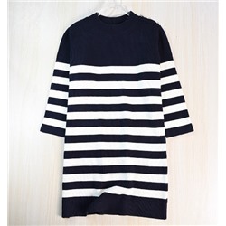 Женское плотное полосатое платье