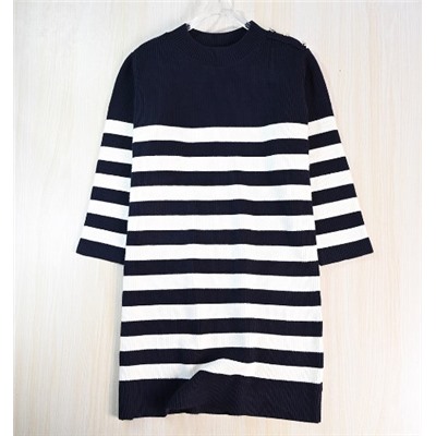 Женское плотное полосатое платье