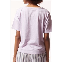 Мэйси Хизер лиловая футболка