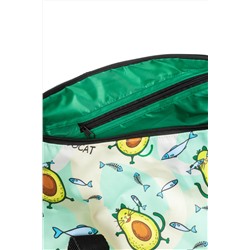 Спортивная сумка Банан Авокоты зеленый фон