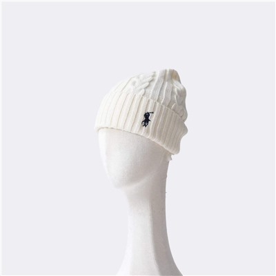 Вязаная шапка с вышивкой небольшого объема  РАЛЬ*Ф Л