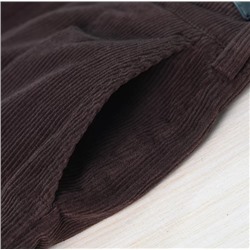 Плотные хлопковые брюки с прямой посадкой