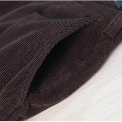 Плотные хлопковые брюки с прямой посадкой