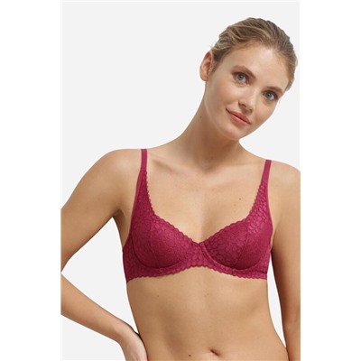 Sujetador con aro de encaje floral