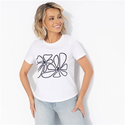 Футболка из эластичной ткани, Манерная принцесса (flower)