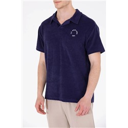 Erkek Lacivert Comfort Polo Yaka Tişört