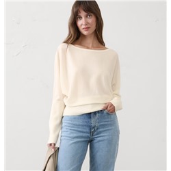 Merino Wool Boatneck Sweater