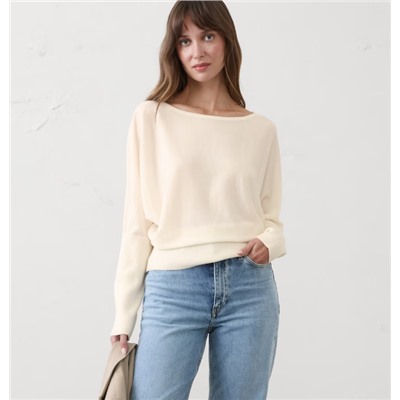 Merino Wool Boatneck Sweater