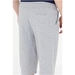 Erkek Gri Melanj Örme Şort