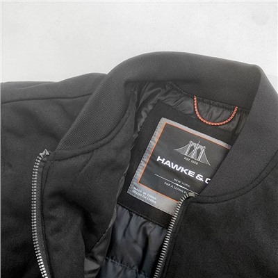 Мужская теплая куртка бомбер Hawk*e&C*o из искусственной замши, экспорт