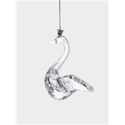 Игрушка елочная, 11х9 см, акрил, Хрустальный лебедь, Event