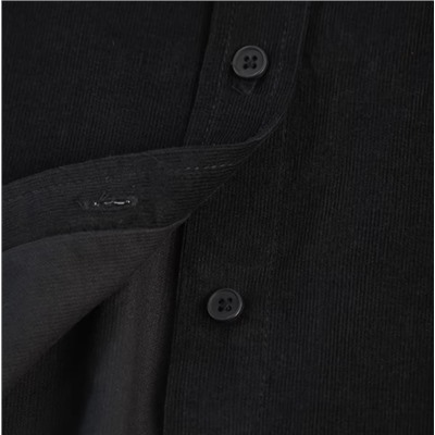 Модная синяя вельветовая рубашка КО*С