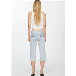 Jeans capri rectos