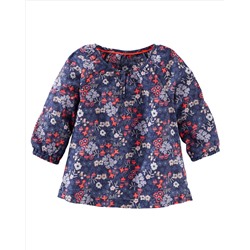 Floral Peasant Top