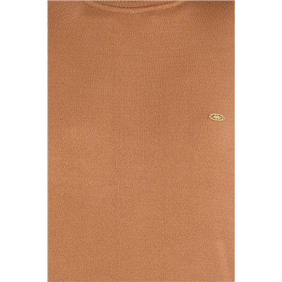 Kadın Camel Balıkçı Yaka Kazak