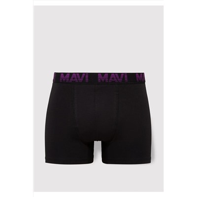 Mavi 5li Siyah Basic Boxer 0910619-900