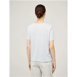 Голубая базовая футболка HASS