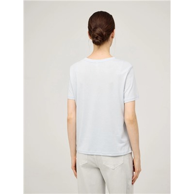 Голубая базовая футболка HASS