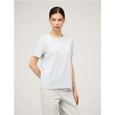 Голубая базовая футболка HASS