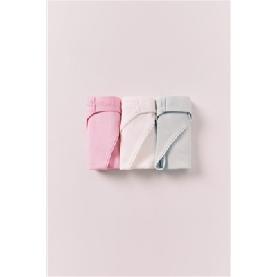 Pack 3 tangas tira algodón mix logo