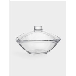 Салатник, 21х13 см, 840 мл, с крышкой, стекло, Song