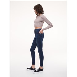 Slim-Jeans mit hoher Leibhöhe