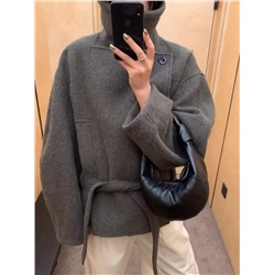 Шерстяное укороченное пальто  LEMAIR*E