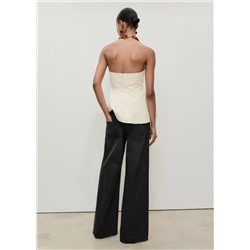 Jeans wideleg tiro bajo