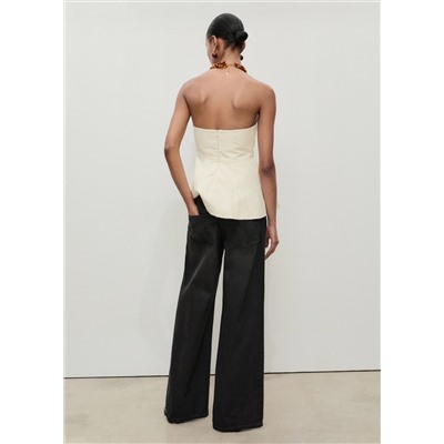 Jeans wideleg tiro bajo