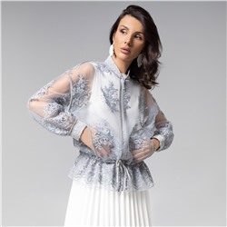 Бомбер с вышивкой, Роскошное решение