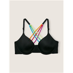 PINK Wear Everywhere Front-Close T-Shirt Lightly Lined Bra