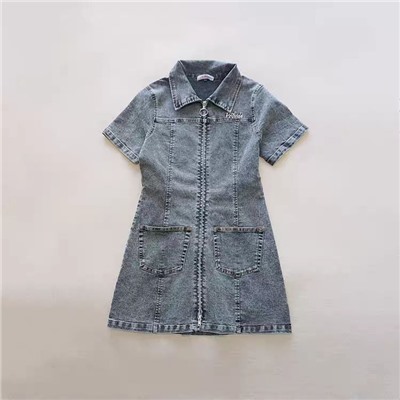 Джинсовое платье на молнии   Японский бренд Материал: хлопок 75%, полиэстер 25%