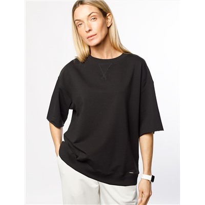 Футболка из тонкого премиального футера с эластаном