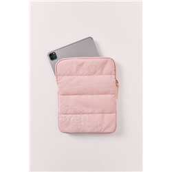 Funda tablet acolchada rosa logo
