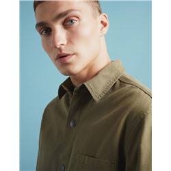 Overshirt, Men, Dark Green