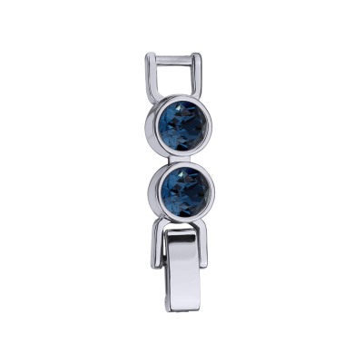 Удлинитель Теннис 2см (кристаллы SW темно-синие 6мм; покрытие родий)