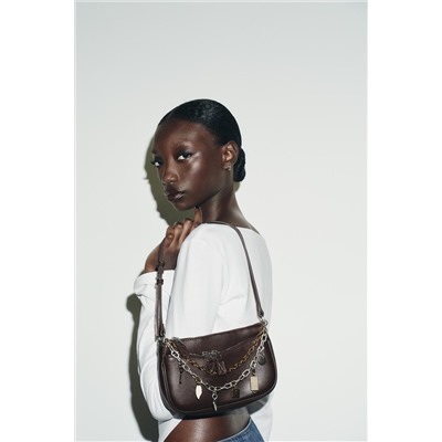 MINI CROSSBODY BAG WITH CHARM DETAIL