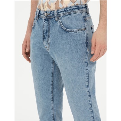Açık Mavi Tapered Fit Jean Pantolon