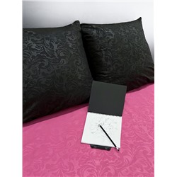 Комплект постельного белья с одеялом New Style КМ-028 черный-фуксия