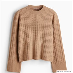 Pullover mit Zopfmuster